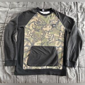 Fatal Black and Camouflage Men's Sweatshirt